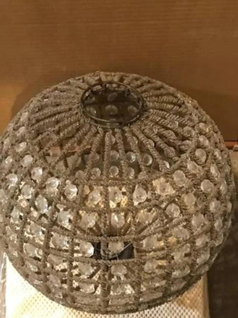 Pottery Barn Large Beaded Decorative Shade